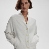 Celeste Button Through Sweat (Ivory Marle)