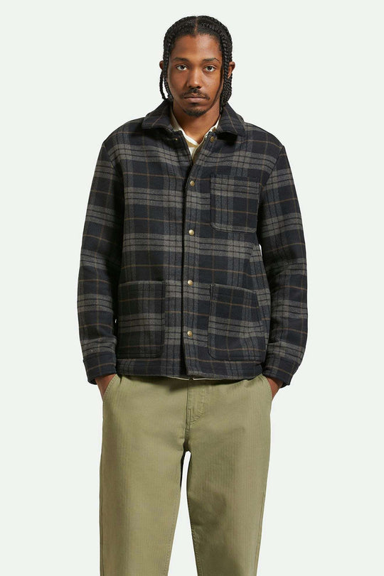 Shop Chore Coat (Black/Charcoal Plaid)