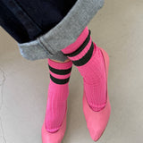 Her Socks (Varsity/Pink Green)