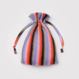 Pleated Baggu (Gradient Stripe / Poppy & Lilac)