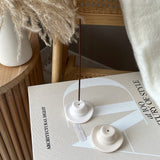 Cowboy Hat Incense Stick Holder | Minimalist Incense Burner: Cream White