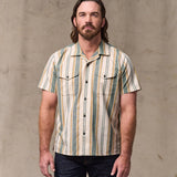 Short Sleeve Chambray Camp Shirt (Natural/Khaki)