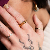 Tapered Bar Ring: Gold / 6