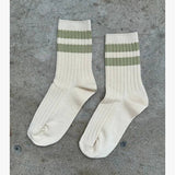 Her Varsity Socks (Guacamole)