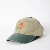 Poppy Cap (Two Tone Green)