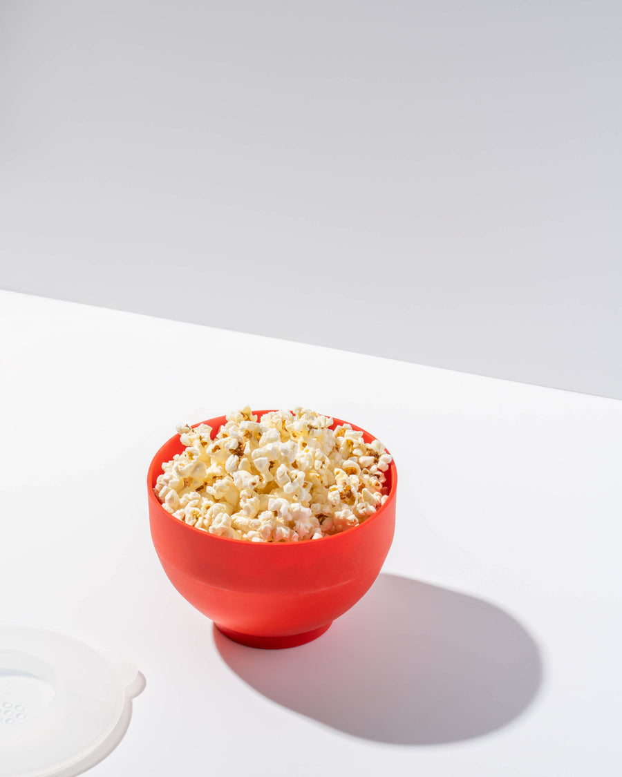 Standard Size Popcorn Popper - Silicone Reusable Maker: Charcoal / Standard