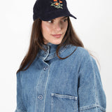 Poppy Cap (Navy Cord)