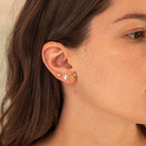 Saguaro Cactus Stud Earrings in Gold