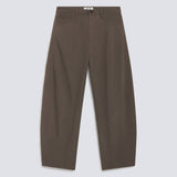 Luna Trouser in Structured Twill (Taupe)