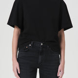 Sulma Drop Shoulder Tee (Black)