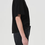 Sulma Drop Shoulder Tee (Black)