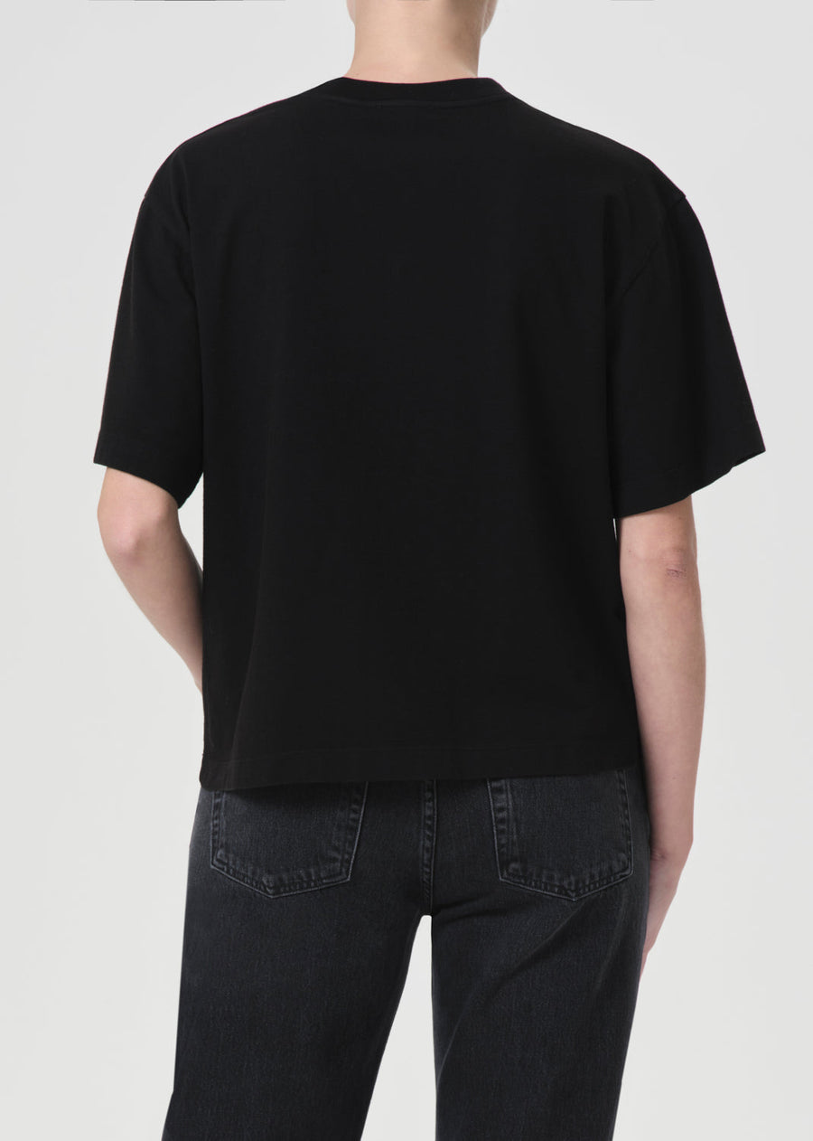 Sulma Drop Shoulder Tee (Black)