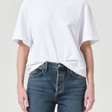 Sulma Drop Shoulder Tee (White)