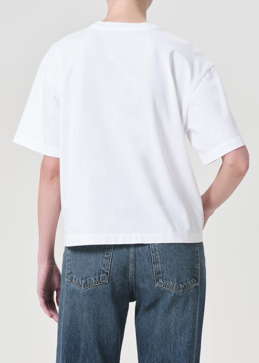 Sulma Drop Shoulder Tee (White)