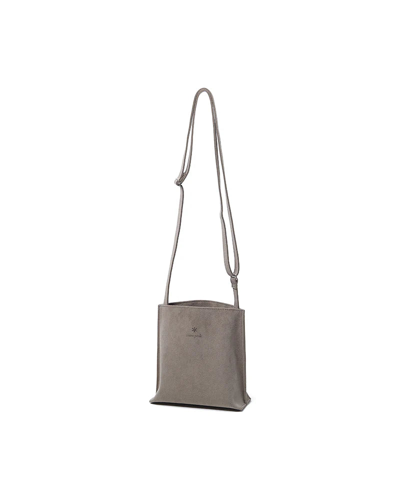 Vegan Leather Shoulder Bag (Greige)