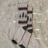Jacquard Camp Socks (Evergreen Pine)