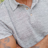 Knit Polo (Lines)