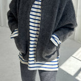 Alpaca Zip Jacket (Smoke)