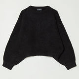 Balloon Sleeve Sweater Supreme Alpaca (Black)