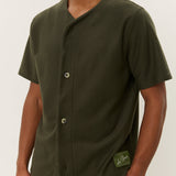 Barry Baseball Jersey Shirt (Forest Green)