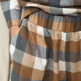 Evora Brushed Trousers (Tan Check)