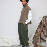 Kanon Recycled Wool Knitted Vest (Taupe Marl)