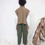 Kanon Recycled Wool Knitted Vest (Taupe Marl)