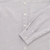 Beefy Cotton Oxford (Brown Stripe)