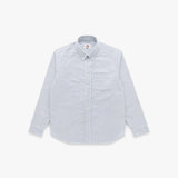 Beefy Cotton Oxford (Navy Stripe)