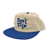 Don't Trip Two Tone Snapback Hat (Natural/Royal)