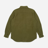 Notched Pocket Flannel Shirt (Olive)