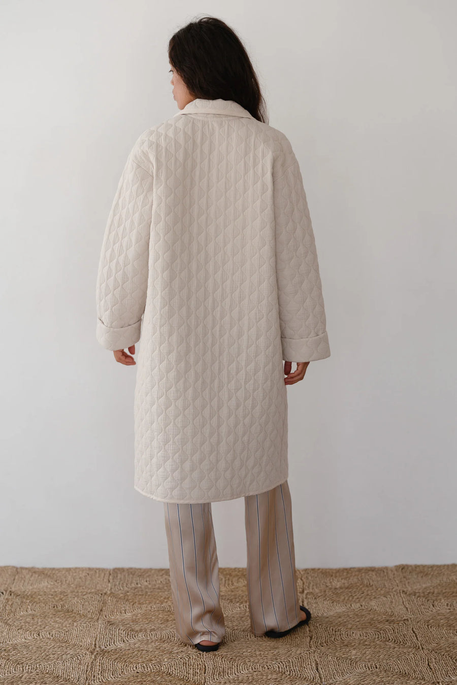 The Quilted Coat (Cream)