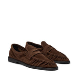 PAElmira Suede Loafer (Brown)
