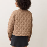 Marina Quilted Liner Jacket (Caramel)