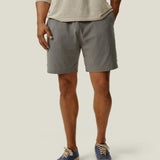 Featherweight Slubby Caza Knit Shorts (Faded Grey Slate)