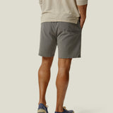 Featherweight Slubby Caza Knit Shorts (Faded Grey Slate)