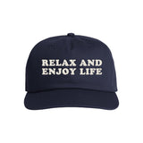 Relax 5 Panel Strapback (Navy)