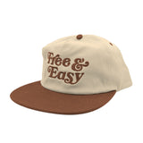 Free & Easy Two Tone Snapback (Natural/Brown)