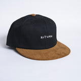 Mixed Six Panel Snapback (Black)