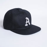 Wool Six Panel Strapback (Black)