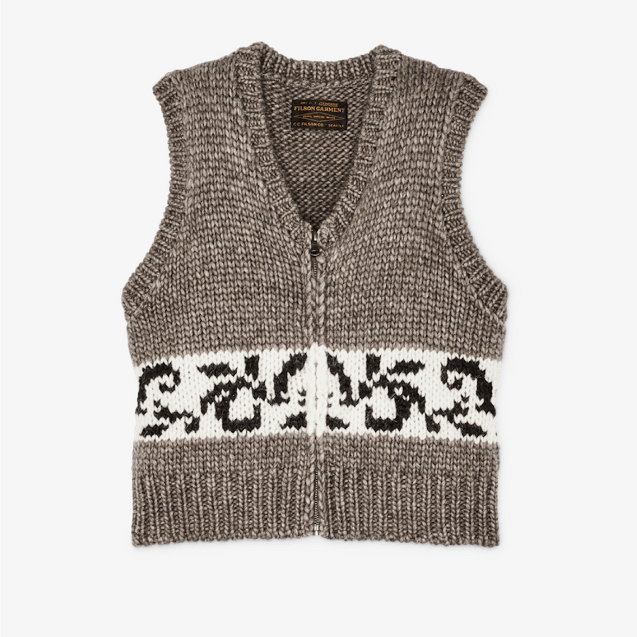 W's Wool Vest (Gray/Floral)