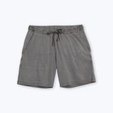 Featherweight Slubby Caza Knit Shorts (Faded Grey Slate)