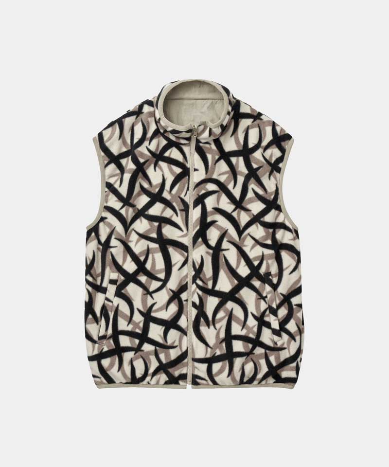 Reversible Fleece Vest (Tribal Snow)