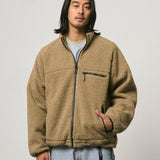 Reversible Sherpa Jacket (Beige/Tan)