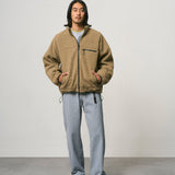 Reversible Sherpa Jacket (Beige/Tan)