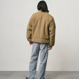 Reversible Sherpa Jacket (Beige/Tan)
