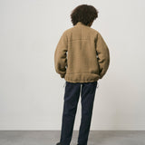 Reversible Sherpa Jacket (Beige/Tan)
