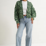 Gigi Cardigan (Green Multi)