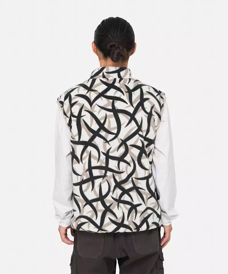 Reversible Fleece Vest (Tribal Snow)