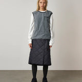 Thermal Insulation Quilted Skirt (Black)